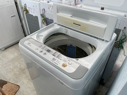 洗濯機の分解クリーニング行っています！配送設置込み　パナソニック5.0K洗濯機　2017年製　分解クリーニング済み！！