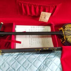 値下げしました！黒檀本皮強化張り三線