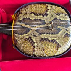 値下げしました！黒檀本皮強化張り三線