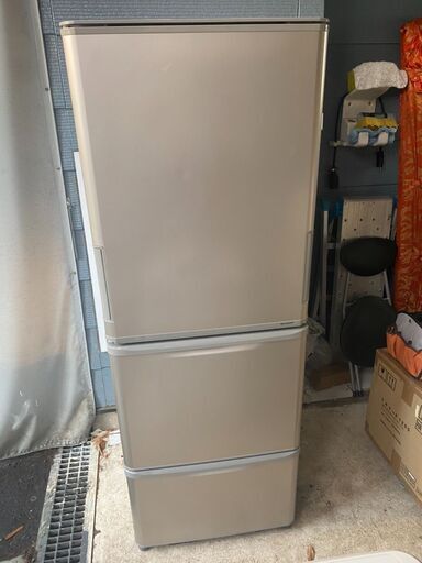 SHARP ノンフロン冷凍冷蔵庫 SJ-W352C-N 2017年製 350L 3ドア　中古品　直接引取り歓迎