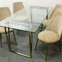 Francfranc ガラス　ダイニングテーブル 1600 Francfranc ガラス ダイニングテーブル 1600