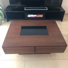 値下げ！大塚家具 オシャレなローテーブル 高級感あり！