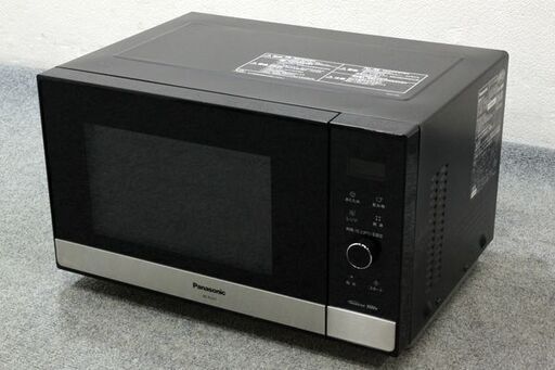 Panasonic/パナソニックNE-FL221-K 単機能レンジ フラットタイプ 横開き 22L メタルブラック 2020年製   中古家電 店頭引取歓迎 R5974)
