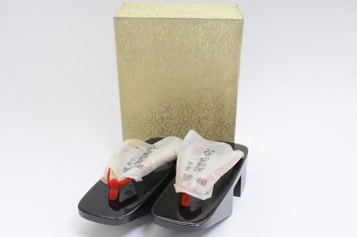 漆塗り 下駄 23cm 女性用