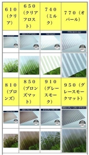波板交換(材料費込み)3000円／一枚　なみ板