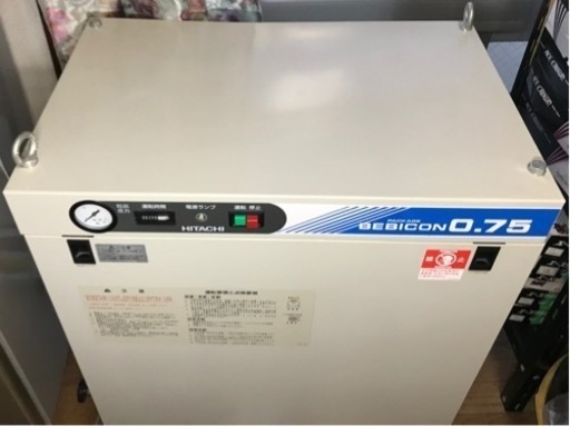 直接引取限定　日立　パッケージ型ベビコン PB-0.75PC6 三相200V 60Hz用 / エアーコンプレッサ