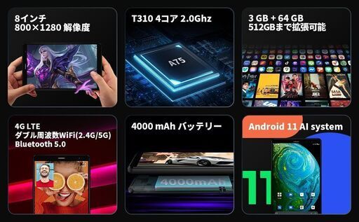 【新発売】【新品未開封】Headwolf FPad1 8インチ Android タブレット
