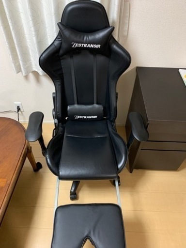 ゲーミングチェア オットマン リクライニング 160度 オフィスチェア 耐荷重150kg チェアー 昇降 キャスター付き チェア ゲーム 椅子 ゲーミングチェアー ゲームチェア テレワーク オフィス おしゃれ CHR100187 楽天AR