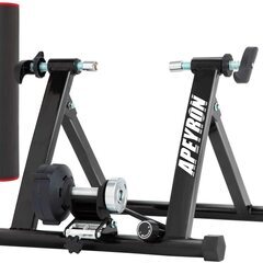 Apeyron サイクルトレーナー 室内 自転車 サイクルローラー タイヤ24～29インチ/20～24インチ トレーニングマット付 固定ローラー台の画像