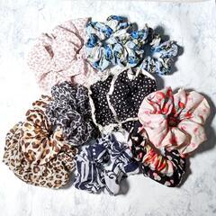 シュシュセット ヘアアクセサリー【ハンドメイド】