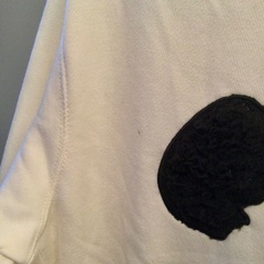 in field パンダ 顔 トレーナー 可愛い クリーム色 の画像