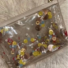 雑貨屋購入✨定価¥3,500✨キラキラ透明ポーチ✨の画像