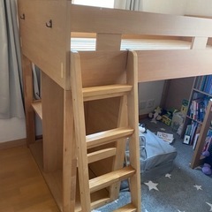 コイズミ製　ロフトベッド　システムベッドの画像