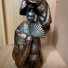 美術工芸品　銅器　能舞　翁