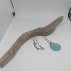 ☆ハンドメイド☆沼津産天然シーグラス　ネックレスの画像