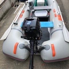 ジョイクラフトボート、トーハツ2馬力、魚群探知機、その他一式の画像
