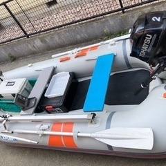 ジョイクラフトボート、トーハツ2馬力、魚群探知機、その他一式
