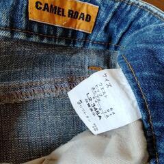 CAMEL ROAD　デニムジーンズ　レトロ裾広パンツの画像