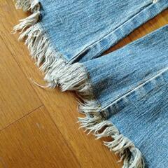 CAMEL ROAD　デニムジーンズ　レトロ裾広パンツの画像