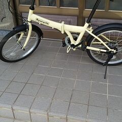 シマノ製20インチ折りたたみ自転車の画像