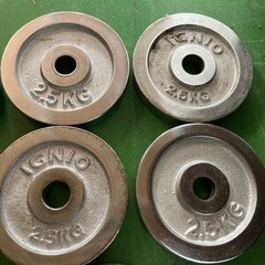 ● ダンベルのウェイト、プレート10枚セットの画像