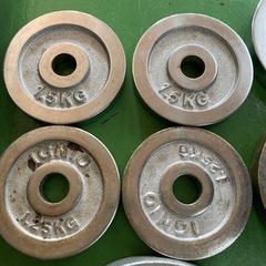 ● ダンベルのウェイト、プレート10枚セットの画像