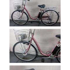 電動アシスト自転車☆サンヨーエネループ☆ 3段☆ピンク　CY-PF226　26インチ★バッテリー大容量3.5AH付属 充電器ありの画像