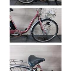 電動アシスト自転車☆サンヨーエネループ☆ 3段☆ピンク　CY-PF226　26インチ★バッテリー大容量3.5AH付属 充電器ありの画像