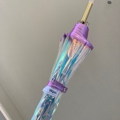 🌈Wpc　雨傘 ビニール傘 傘 オーロラ　1本のみの画像