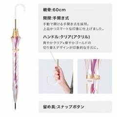 🌈Wpc　雨傘 ビニール傘 傘 オーロラ　1本のみの画像