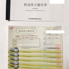 JR九州株主優待券　割引券　新幹線　半額