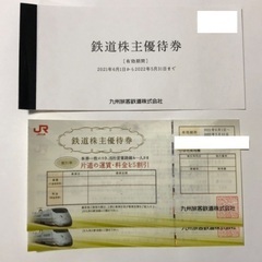 JR九州株主優待券　割引券　新幹線　半額　往復分