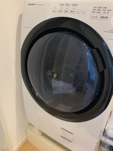 超美品　ドラム式洗濯機　SHARP 7kg ES-S7E-WL