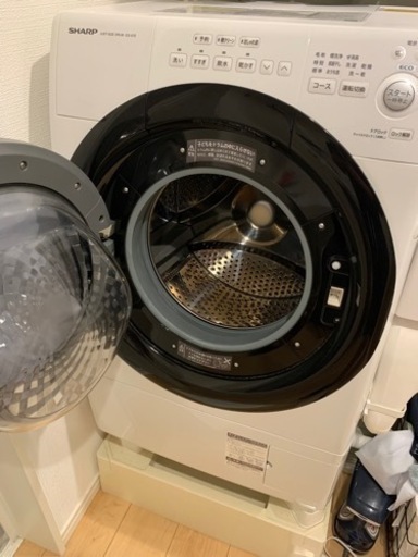 超美品　ドラム式洗濯機　SHARP 7kg ES-S7E-WL