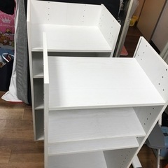 【受渡し予定者が決まりました】3つセット　カラーボックス Nカラボ 3段(ホワイトウォッシュ)の画像