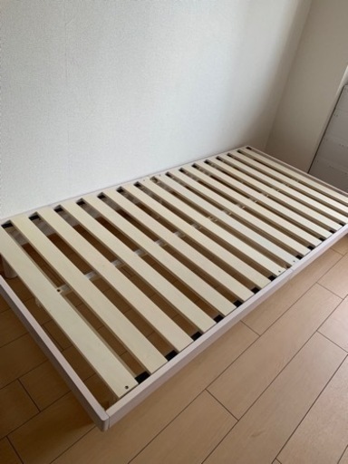 高さ2段すのこベッド（白）