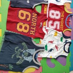 男の子タンクトップ80サイズ8枚セットの画像