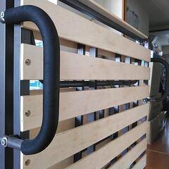 【終了】ニトリ　折り畳み　すのこパイプベッド　シングルサイズの画像