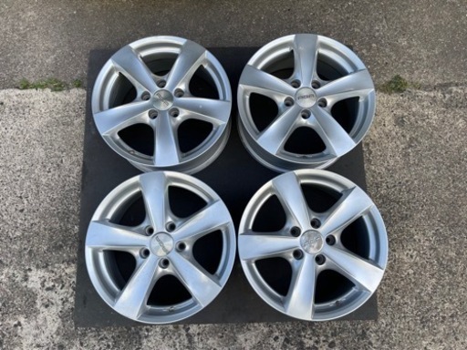 フォルクスワーゲンゴルフ等16インチアルミ中古4本セット！AGA TARGA