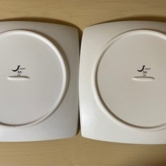 新品未使用　日本製　大皿　スクエアプレート 2枚セットの画像
