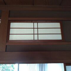 【無料】（掉尾の勇　完全放出）建具（欄間障子・２枚・２組）　※引...