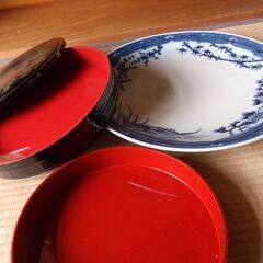 ★無料★ 大皿 と 寿しおけ