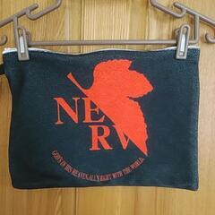 新世紀エヴァンゲリオン フリース生地 ポーチ【中古】の画像