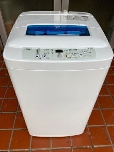 【値下げしました】洗濯機　ハイアール　4.2kg 2019年製　動作確認済み 掃除済み　JM-K 42M　②