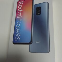 新品未開封　SIMフリー Xiaomi Redmi Note 9S 4GB 64GB M2003J6A1R グレイシャーホワイト Android スマホ ☆の画像