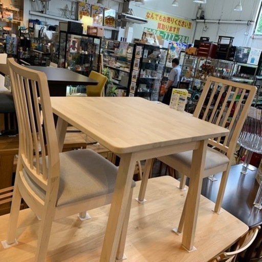 ⭐️バーチ材⭐️IKEA ダイニング3点セット NORRAKER イケア ノッルオーケル 人気