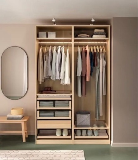 【〜6/6引取り限定】❸IKEA PAX（パックス）ワードロープ