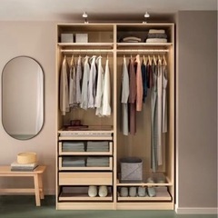 【〜6/6引取り限定】❸IKEA PAX（パックス）ワードロープ