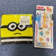 歯ブラシとミニオンズの巾着