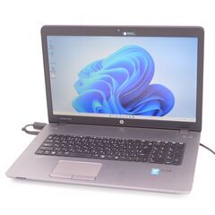  Windows11 新品爆速SSD 中古良品 17.3型 ノートパソコン HP 470 G2 第5世代 Core i7 8GB DVDRW 無線 Bluetooth カメラ Office